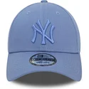 mutzen-gebogen-blau-verstellbares-band-9forty-league-essential-der-new-york-yankees-mlb-von-new-era