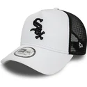 mutzen-gebogen-weiss-snapback-a-frame-league-essential-der-chicago-white-sox-mlb-von-new-era