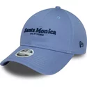 new-era-curved-brim-women-9twenty-wordmark-santa-monica-california-blue-adjustable-cap