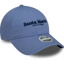 mutzen-gebogen-blau-verstellbares-band-9twenty-wordmark-der-santa-monica-california-von-new-era