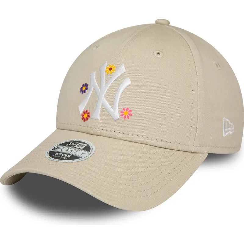 mutzen-gebogen-beige-verstellbares-band-9forty-flower-der-new-york-yankees-mlb-von-new-era mutzen-gebogen-beige-verstellbares-band-9forty-flower-der-new-york-yankees-mlb-von-new-era