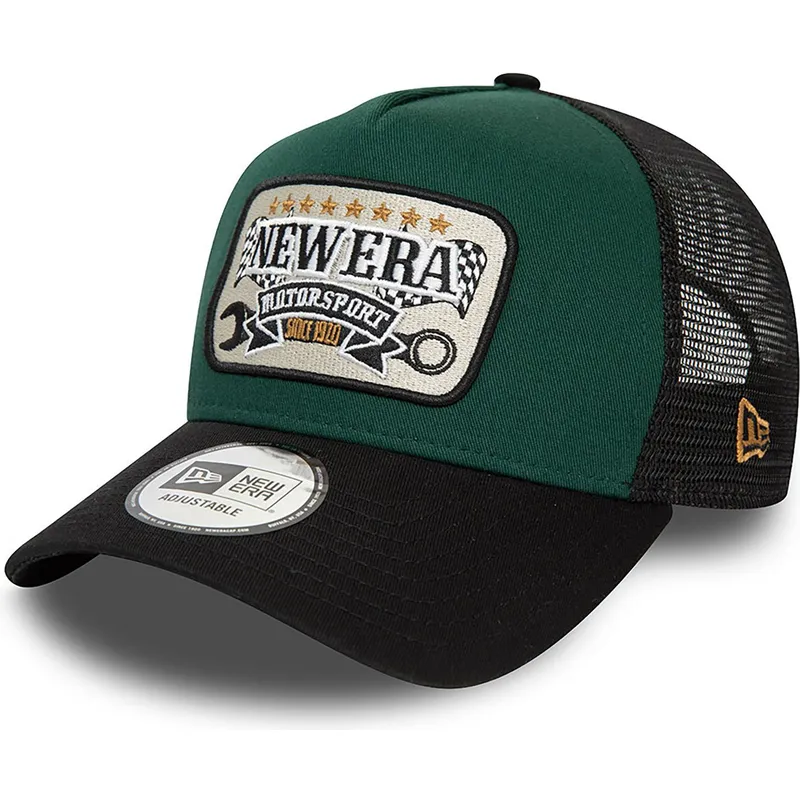 mutzen-gebogen-grun-snapback-a-frame-von-new-era