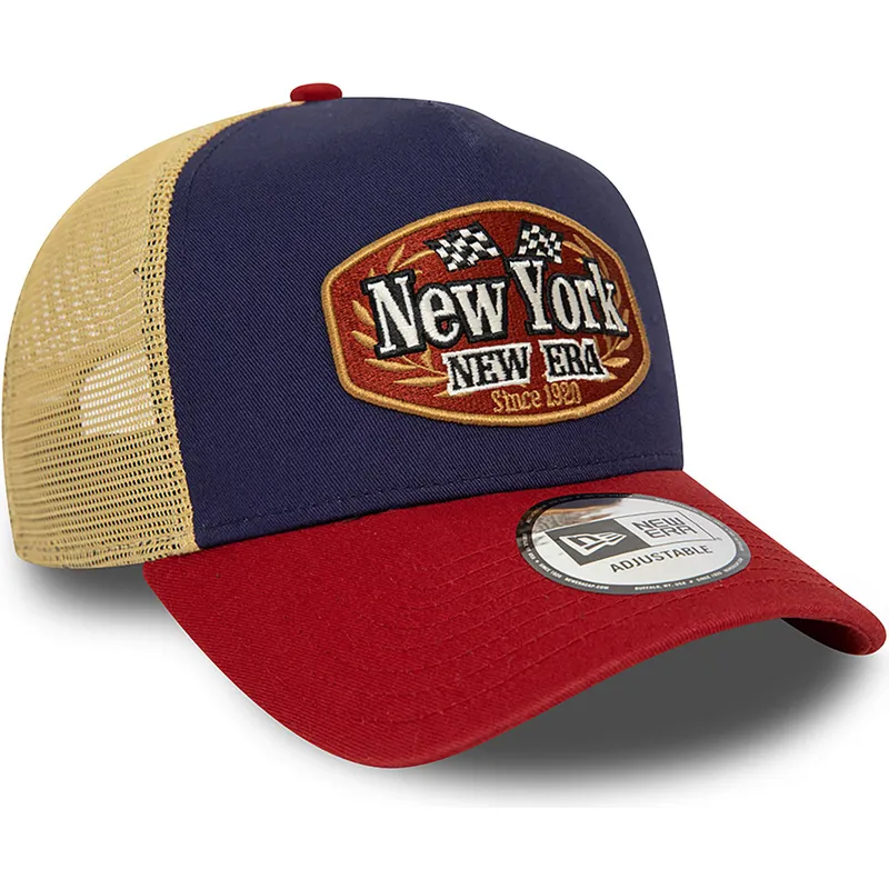 new-era-a-frame-patch-new-york-mehrfarbige-trucker-kappe