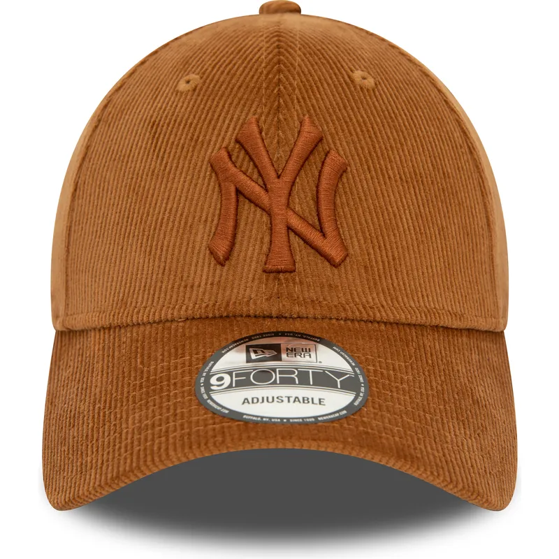 mutzen-gebogen-braun-verstellbares-band-9forty-cord-der-new-york-yankees-mlb-von-new-era mutzen-gebogen-braun-verstellbares-band-9forty-cord-der-new-york-yankees-mlb-von-new-era