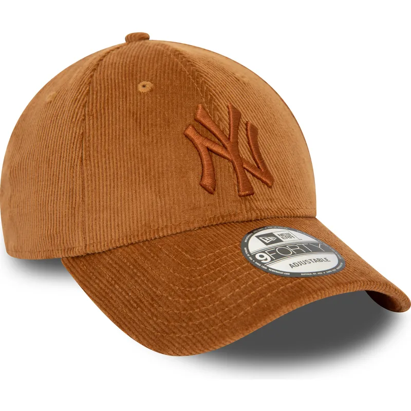 mutzen-gebogen-braun-verstellbares-band-9forty-cord-der-new-york-yankees-mlb-von-new-era mutzen-gebogen-braun-verstellbares-band-9forty-cord-der-new-york-yankees-mlb-von-new-era