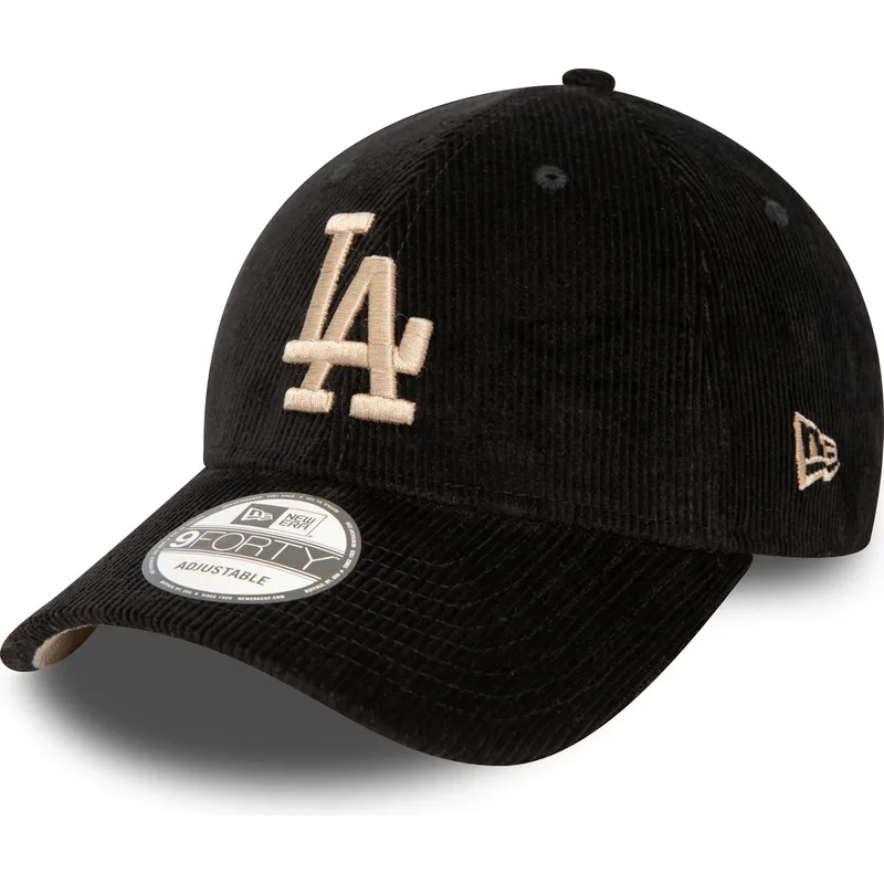 mutzen-gebogen-schwarz-verstellbares-band-9forty-cord-der-los-angeles-dodgers-mlb-von-new-era mutzen-gebogen-schwarz-verstellbares-band-9forty-cord-der-los-angeles-dodgers-mlb-von-new-era