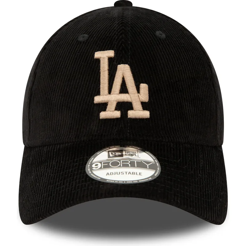 mutzen-gebogen-schwarz-verstellbares-band-9forty-cord-der-los-angeles-dodgers-mlb-von-new-era mutzen-gebogen-schwarz-verstellbares-band-9forty-cord-der-los-angeles-dodgers-mlb-von-new-era