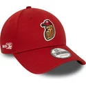 casquette-courbee-rouge-ajustable-9forty-minor-league-modesto-nuts-milb-new-era