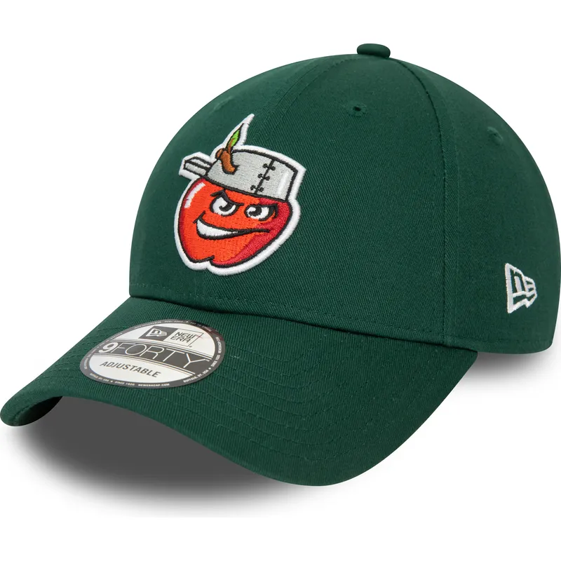 mutzen-gebogen-grun-verstellbares-band-9forty-minor-league-der-fort-wayne-tincaps-milb-von-new-era
