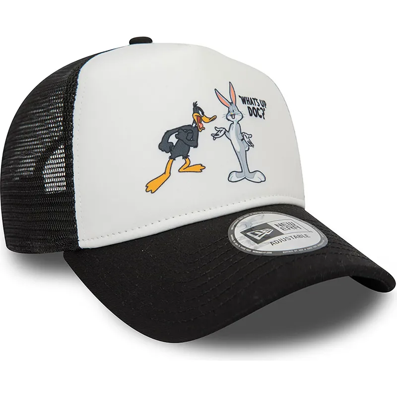 mutzen-gebogen-schwarz-snapback-a-frame-character-der-bugs-bunny-y-pato-lucas-looney-tunes-von-new-era mutzen-gebogen-schwarz-snapback-a-frame-character-der-bugs-bunny-y-pato-lucas-looney-tunes-von-new-era