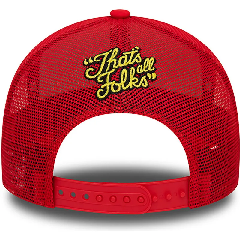 mutzen-gebogen-rot-snapback-a-frame-character-der-pato-lucas-y-porky-pig-looney-tunes-von-new-era