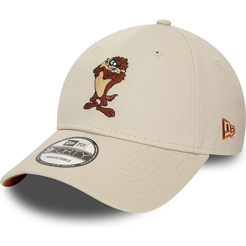 mutzen-gebogen-beige-verstellbares-band-9forty-character-de-diablo-der-tasmania-looney-tunes-von-new-era