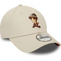 mutzen-gebogen-beige-verstellbares-band-9forty-character-de-diablo-der-tasmania-looney-tunes-von-new-era