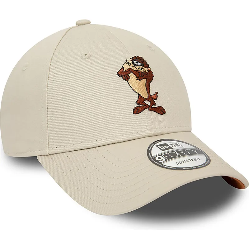 mutzen-gebogen-beige-verstellbares-band-9forty-character-de-diablo-der-tasmania-looney-tunes-von-new-era