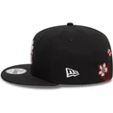 mutzen-flach-schwarz-snapback-9fifty-flower-icon-der-new-york-yankees-mlb-von-new-era