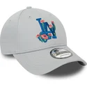 mutzen-gebogen-grau-verstellbares-band-9forty-flower-icon-der-los-angeles-dodgers-mlb-von-new-era