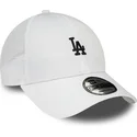 verstellbare-weisse-9forty-home-field-trucker-kappe-der-los-angeles-dodgers-mlb-von-new-era