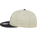 new-era-new-york-yankees-mlb-9fifty-retro-crown-denim-verstellbare-beige-und-marineblaue-flat-cap