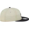 new-era-flat-brim-9fifty-retro-crown-denim-new-york-yankees-mlb-beige-and-navy-blue-adjustable-cap