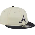 gorra-plana-beige-y-azul-marino-9fifty-retro-crown-denim-de-atlanta-braves-mlb-de-new-era