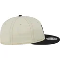 cappello-piatto-beige-e-nero-9fifty-retro-crown-denim-dei-chicago-white-sox-mlb-di-new-era