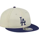 gorra-plana-beige-y-azul-9fifty-retro-crown-denim-de-los-angeles-dodgers-mlb-de-new-era