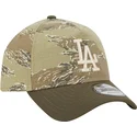 gebogene-camouflage-kappe-snapback-9forty-a-frame-two-tone-tiger-der-los-angeles-dodgers-mlb-von-new-era