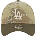 los-angeles-dodgers-mlb-new-era-9forty-a-frame-two-tone-tiger-snapback-kappe-mit-gebogenem-schirm-im-camouflage-design