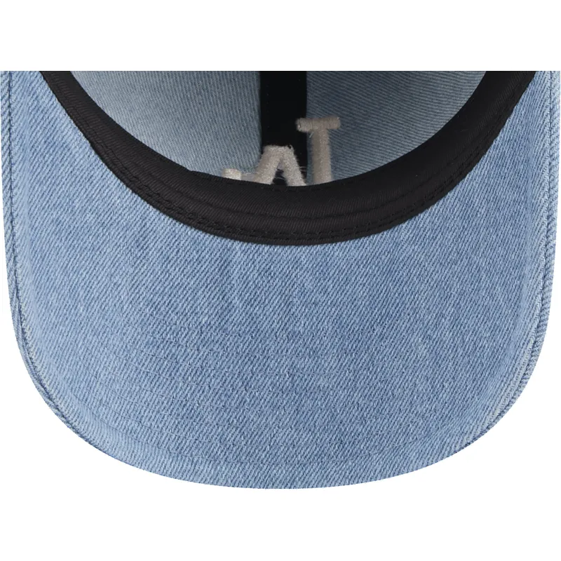 mutzen-gebogen-blau-verstellbares-band-9twenty-washed-denim-der-los-angeles-dodgers-mlb-von-new-era