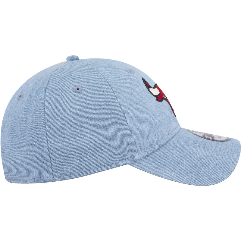 cappellino-curvo-blu-regolabile-9twenty-washed-denim-di-chicago-bulls-nba-di-new-era