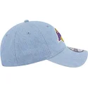 mutzen-gebogen-blau-verstellbares-band-9twenty-washed-denim-der-los-angeles-lakers-nba-von-new-era