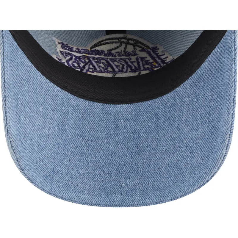 mutzen-gebogen-blau-verstellbares-band-9twenty-washed-denim-der-los-angeles-lakers-nba-von-new-era