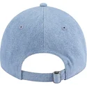new-era-new-york-yankees-mlb-9twenty-washed-denim-verstellbare-blaue-kappe-mit-gebogenem-schirm