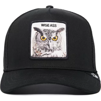 Casquette trucker noire hibou Wise Ass Owl The Farm Premium Goorin Bros.