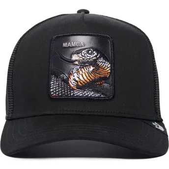 Gorra trucker negra serpiente Mamba The Farm Premium de Goorin Bros.