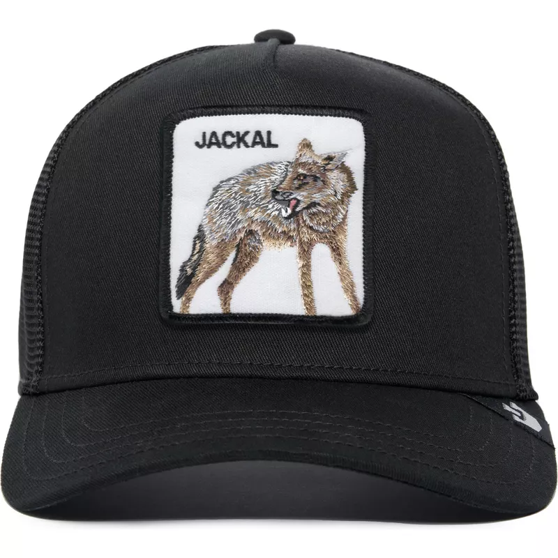 casquette-trucker-noire-chacal-jackal-the-farm-premium-goorin-bros