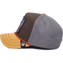 goorin-bros-lone-wolf-100-the-farm-all-over-canvas-snapback-kappe-mit-gebogenem-schirm-in-braun-grau-und-orange