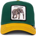goorin-bros-extra-large-100-the-farm-all-over-canvas-gron-och-gul-elefant-snapback-bojd-keps