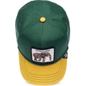 grune-und-gelbe-snapback-cap-mit-gebogenem-schirm-elefant-extra-large-100-the-farm-all-over-canvas-von-goorin-bros