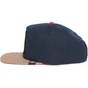 cappello-piatto-blu-navy-e-marrone-snapback-lupo-lone-wolf-one-pack-the-farm-flats-di-goorin-bros