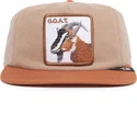 berretto-piatto-marrone-snapback-capra-goat-alpine-base-the-farm-flats-di-goorin-bros