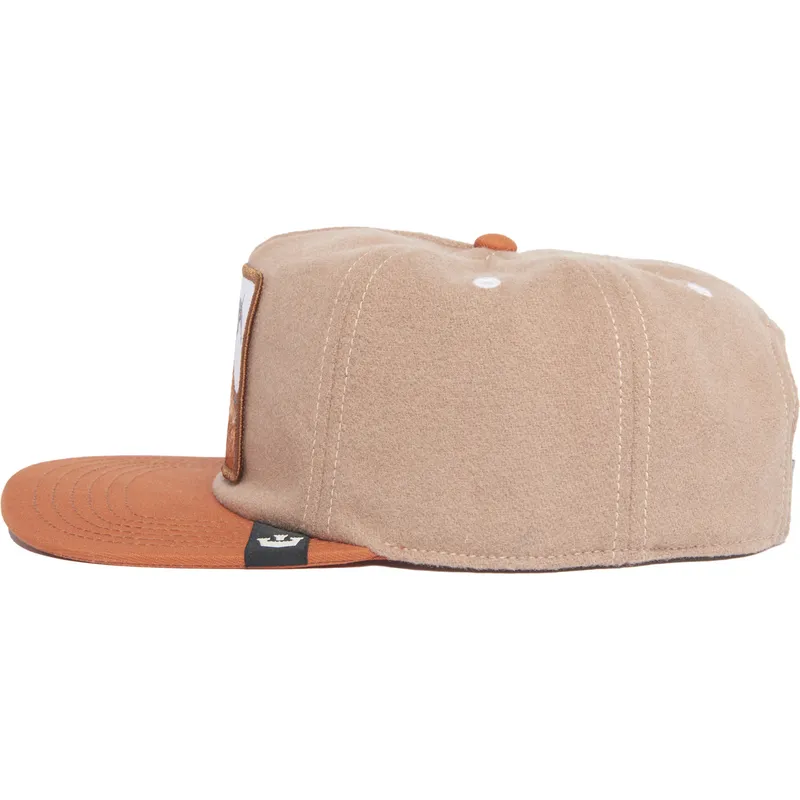 berretto-piatto-marrone-snapback-capra-goat-alpine-base-the-farm-flats-di-goorin-bros
