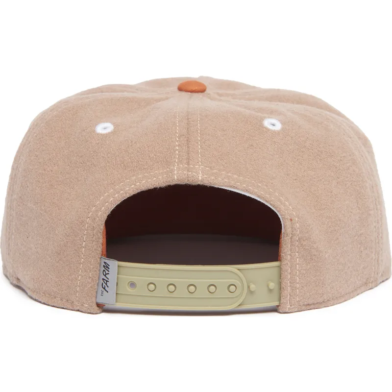 braune-flache-snapback-kappe-ziege-goat-alpine-base-the-farm-flats-von-goorin-bros