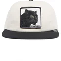 schwarz-weisse-snapback-kappe-panther-black-panther-stealth-explorer-the-farm-flats-von-goorin-bros