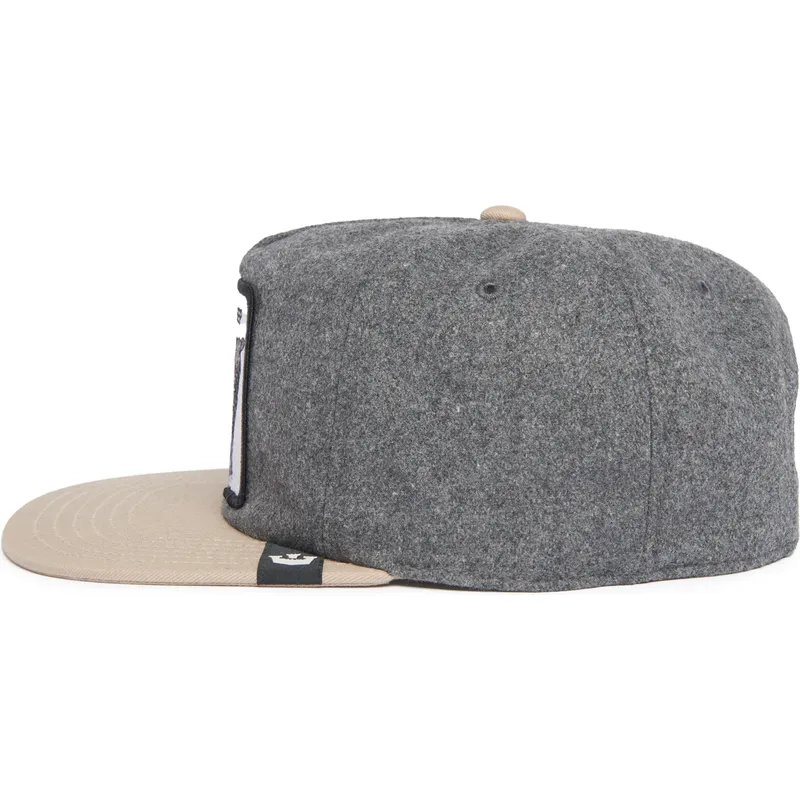 plaska-czapka-szara-i-brazowa-snapback-owca-black-sheep-flock-mountain-the-farm-flats-od-goorin-bros