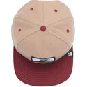 gorra-plana-marron-y-roja-snapback-caballo-stallion-free-rider-the-farm-flats-de-goorin-bros