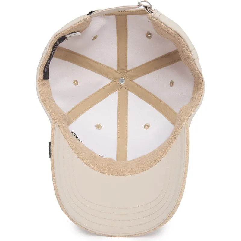 bezowa-regulowana-czapka-z-daszkiem-z-motylkiem-forever-fresh-the-farm-lady-balls-od-goorin-bros