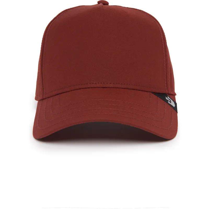 rote-gebogene-snapback-kappe-the-farm-nude-von-goorin-bros