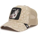 gorra-trucker-beige-lobo-lone-wolf-sign-o-the-times-the-farm-paisley-de-goorin-bros