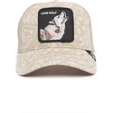 bezowa-czapka-trucker-z-wilkiem-lone-wolf-sign-o-the-times-the-farm-paisley-od-goorin-bros